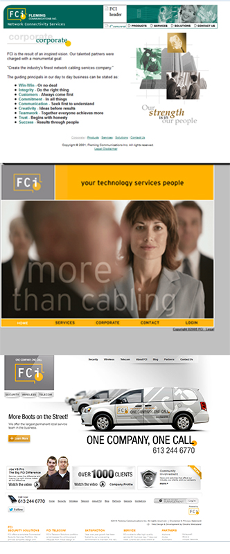 History of FCi's Website